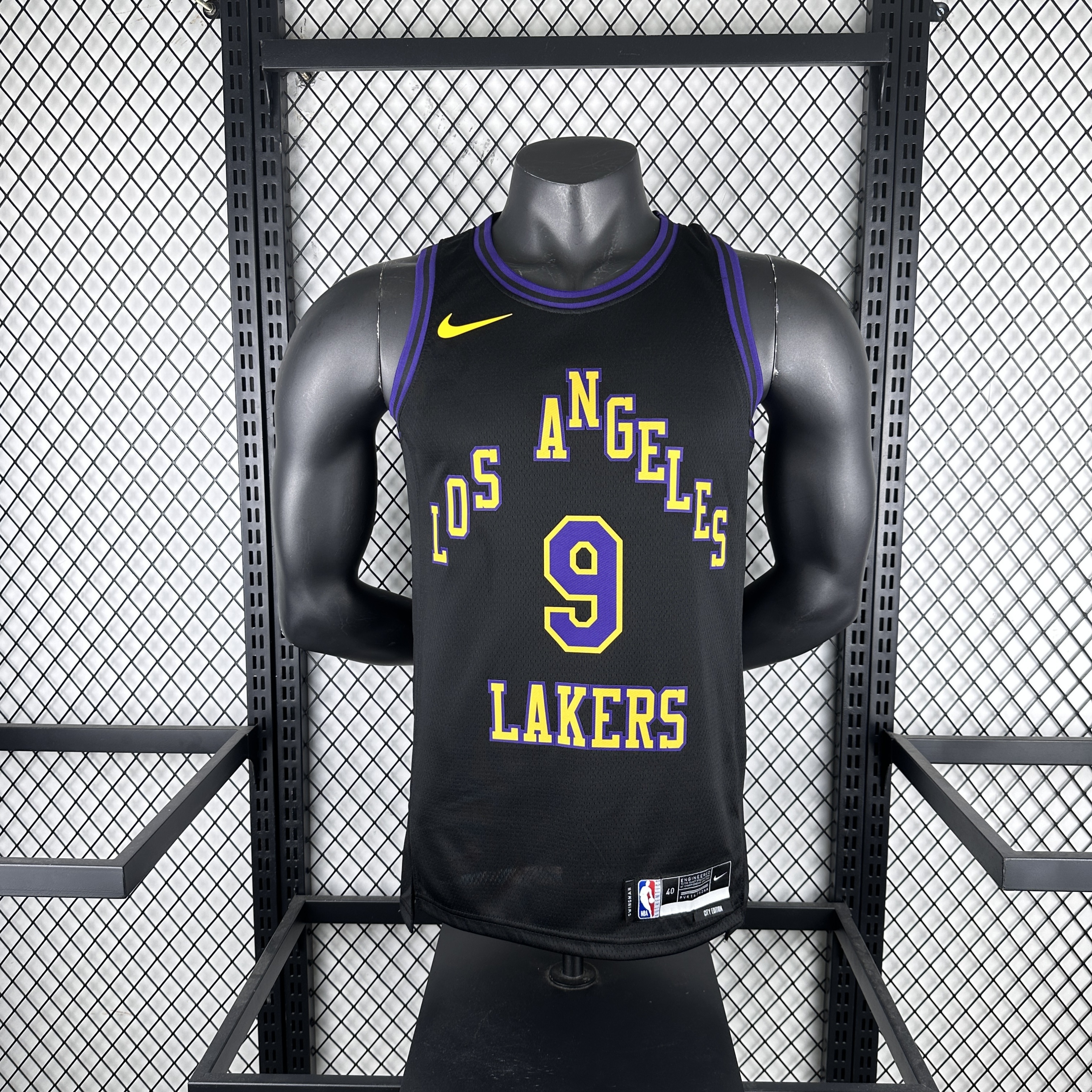 Men Los Angeles Lakers #9 James Jr black 2025 NBA  jersey